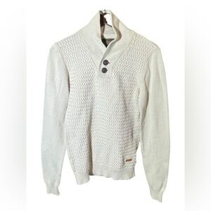 Celopman Men’s Shawl Collar Knit Sweater - size M